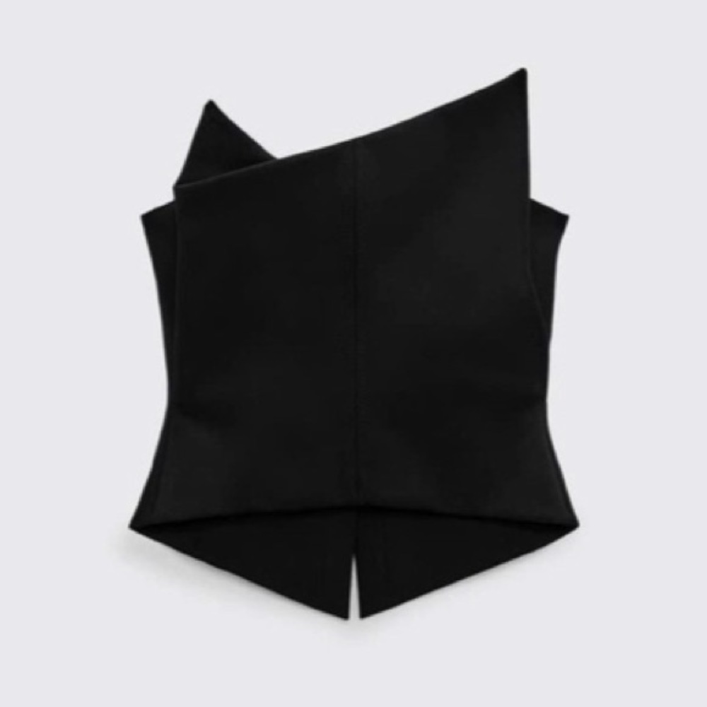 Zara Asymmetric Bustier Top Limited Edition